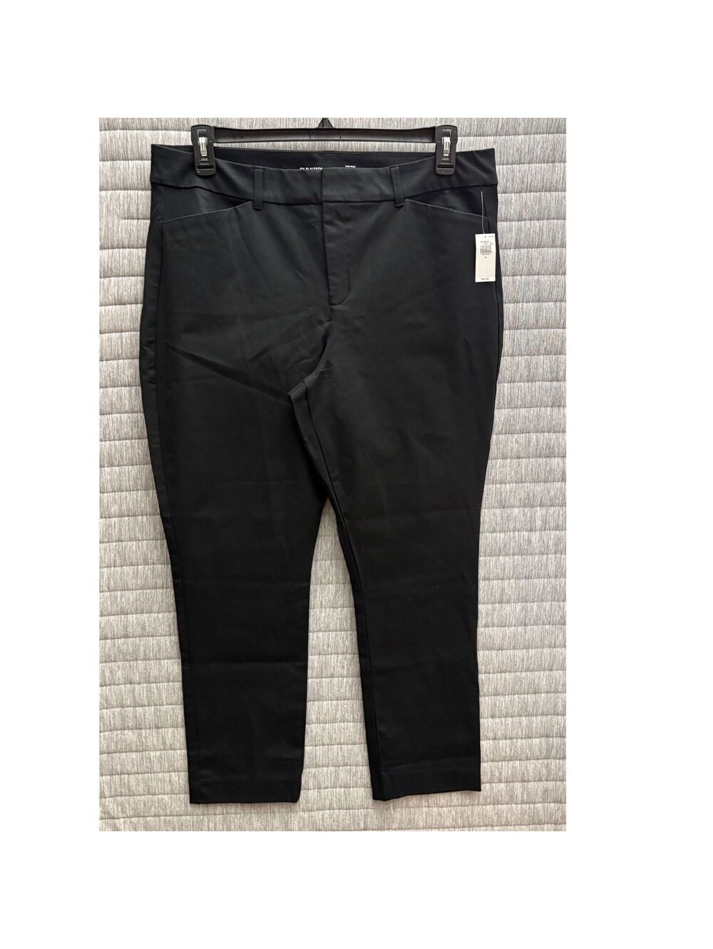 Old Navy Women's Pixie Skinny Black Pants Size 16 High Rise Office Business NWT